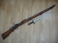 Puška Kropáček M1886 s bodákem